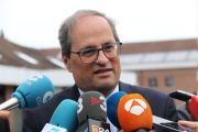 Imatge del president Quim Torra a Waterloo.