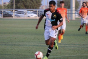 Rodri Cuenca, entrenant amb el Nàstic.