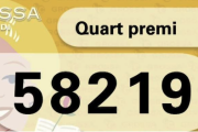 El quart premi és per al 58219.