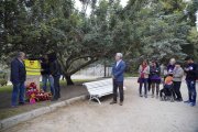 Imatge de l'Ofrena Floral del Monument a Pablo Iglesias al Camp de Mart de Tarragona.