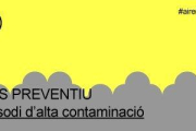 La situació es queda en fase d'avís preventiu per nivells moderats d'aquest contaminant.