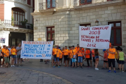 Imatge de la manifestació al centre de Reus.