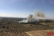 Imatge de l'incendi de la Ribera d'Ebre.