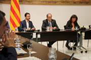 Calvet, Torra i Jordà han encapçalat la reunió de l'estratègia País Viu amb la comarca de la Ribera d'Ebre.