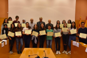 Imatge delas alumnes premiats al