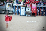 Imatge d'un acte taurí a les Festes Majors d'Amposta.