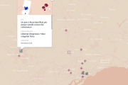 El mapa incorpora dades relatives a situació de repressió durant el procés.