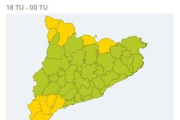 S'esperen fortes ventades a partir de mitjanit i fins demà dissabte.