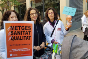 Metges de Santa Tecla en protesta per la seva situació laboral, el passat novembre a Tarragona.