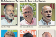 Imatge dels sis diputats per Tarargona del Congrés dels Diputats.