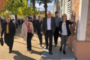 Josep Bargalló amb el director dels Serveis Territorials d'Ensenyament a Tarragona, Jean Marc Segarra.