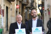 Carles Pellicer i Marc Just, amb la imatge de 'Pellicer 2019'.