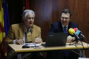 Josep Antoni Belmonte, president de la CEPTA, i Juan Gallardo, cap del gabinet d'estudis.