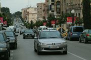 Aspecte que ofereix el tram urbanitzat de la Via Augusta fins a la Vall de l'Arrabassada.