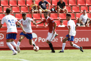 Sebas Coris, contra el Rayo Majadahonda.