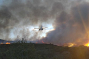 Imatge de l'incendi a Montferri.