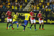 Una imatge d'un moment del Cádiz-Nàstic disputat aquesta temporada al Ramón de Carranza, que va acabar amb empat.