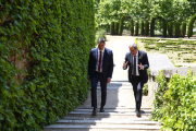 El president del govern espanyol, Pedro Sánchez, i el de la Generalitat, Quim Torra, a La Moncloa.