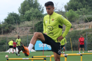 Brugui, entrenant.