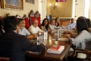 Javier Villamayor  i Víctor Sánchez, en la presentació del balanç dels Jocs Mediterranis.