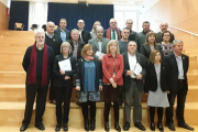 Fotografia de família amb motiu de la constitució oficial del Pacte del Penedès Marítim.