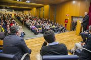 Eduard Pujol, durant la seva intervenció en l'acte de presentació de la Crida a Tarragona.