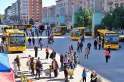 Els nous vehicles van presentar-se dissabte amb un acte a la plaça de la Llibertat.