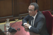 Pla general de Josep Rull durant l'últim torn de paraula al Tribunal Suprem.