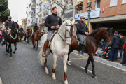 Alguns dels participants durant la cercavila d'aquest matí.