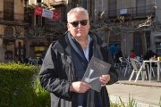 Josep Maria Rovira aquest dissabte a la plaça del Pati de Valls.