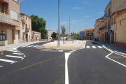 Imatge de la plaça de la Vila després dels treballs de remodelació.