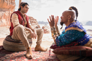 Tipo Massoud y Will Smith, dos de los protagonistas del filme 'Aladdin'