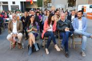 Carlos Carrizona, Débora García, Lorena Roldán, Jordi García i Carlos Sánchez, ahir al Baluard.