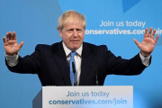 Boris Johnson just després de ser escollit nou líder del partit conservador britànic, a Londres.