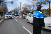 Imatge d'arxiu d'agents de la Guàrdia Urbana de Reus de la Unitat de Seguretat Viària.