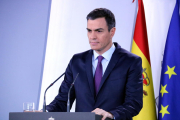 El president del govern espanyol, Pedro Sánchez, a La Moncloa.