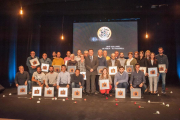 Imagen de los premiados a la Diada de Entidades en la Pobla.