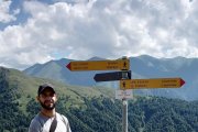 Marc Sáez, d'excursió a la vall de Pankisi, al nord de Tbilisi.