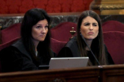 La cap del departament penal de l'Advocacia de l'Estat, Rosa María Seoane, durant la primera jornada del judici.