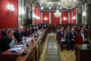 Pla general de la Sala del Suprem durant el judici per l'1-O.