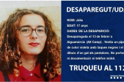 Júlia de 17 anys ha desaparegut aquest dijous a Aiguamúrcia.