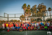 Els participants del torneig de pàdel La closca, disputat al Golf Costa Daurada.