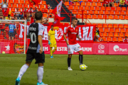 Juan Rodríguez, durant un moment que el Nàstic va disputar contra el Castellón el passat diumenge al Nou Estadi (1-1).