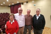 Palet, segon per la dreta, amb tres exdirectors de l'ICAC.