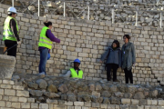 Els experts de la UNESCO durant la seva visita a Tarragona per valorar l'estat de l'Amfiteatre.