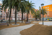 Aspecte que oferia ahir la plaça dels Infants.