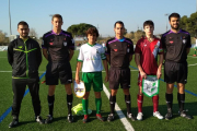 Els capitans de les seleccions sub-16 autonòmiques de La Rioja i Andalusia.