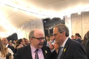 Gonzàlez, en la trobada informal mantinguda amb Quim Torra.