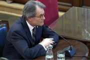 L'expresident de la Generalitat Artur Mas declarant com a testimoni al Tribunal Suprem.