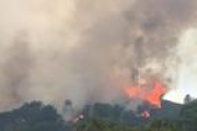 Imatge de l'incendi del Perelló.